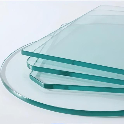 3mm-12mm Flat Polished Edge Pencil Round Polished Edges Clear Tempered Safety Glass