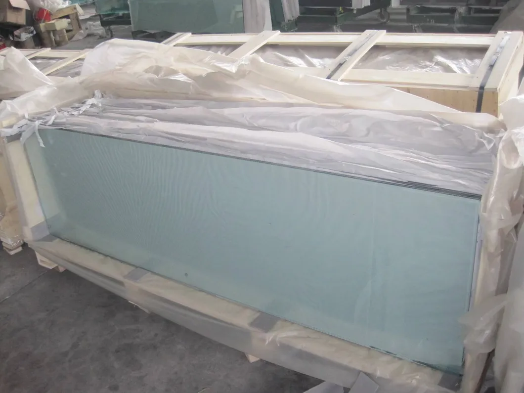 Pool Fencing Balustrade Railing Clear Toughened Glass 12mm with Flat Polished Edges