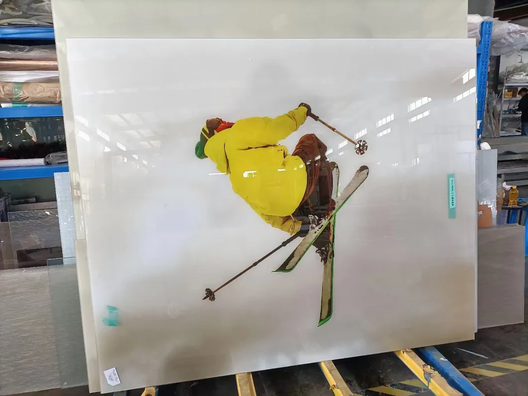 3D UV Ink Silk Printing Digital 4mm-12mm Tempered Toughened Glass