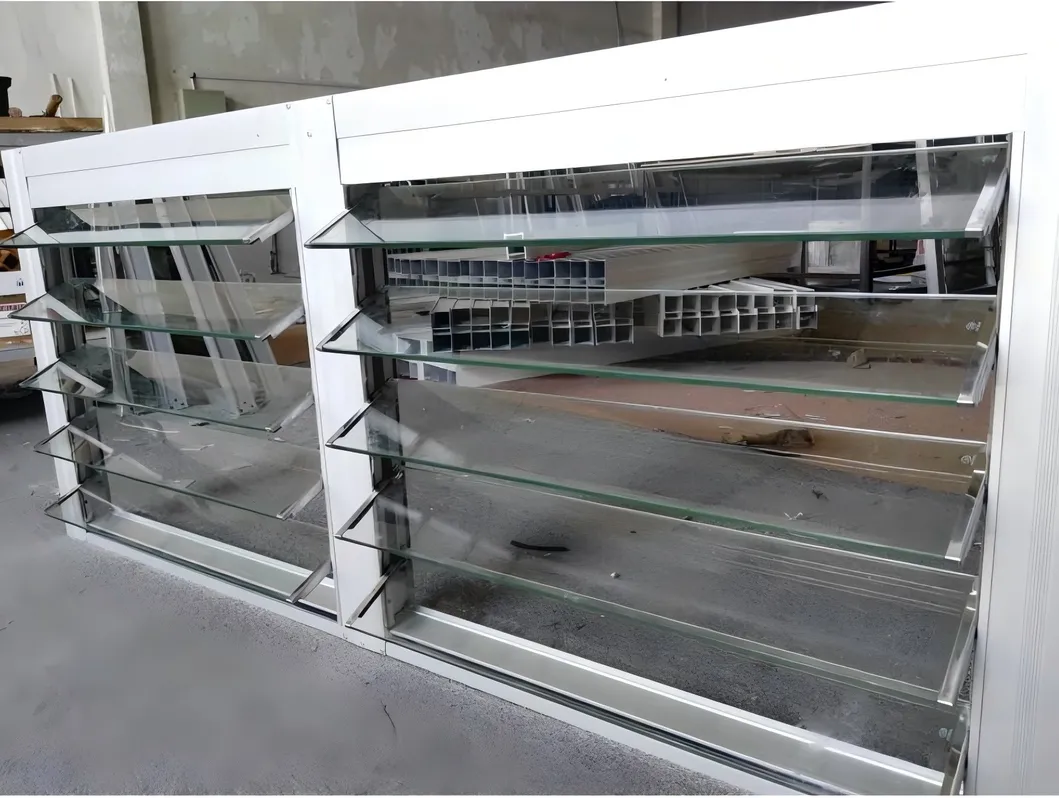 Aluminium Frame Louvers Manual Ventilation Shutter Outdoor Blinds Adjustable Windows