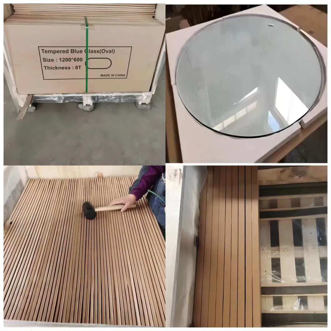 8mm 10mm Tempered Glass Table Top with Round Corner Polished Pencil Edges