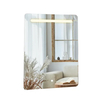 Backlit LED Bathroom Illuminated Frosted Acid Etched Design Silver Mirror
