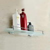 Wall Mounted One Tier Two Tier Glass Bathroom Corner Shelves Shower Room