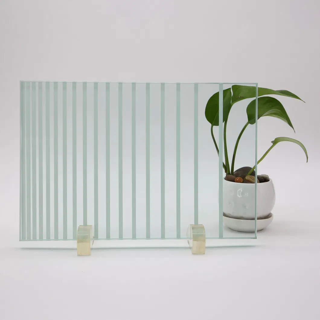 3mm-8mm Bronwn Moru Fluted Reeded Patterned Glass