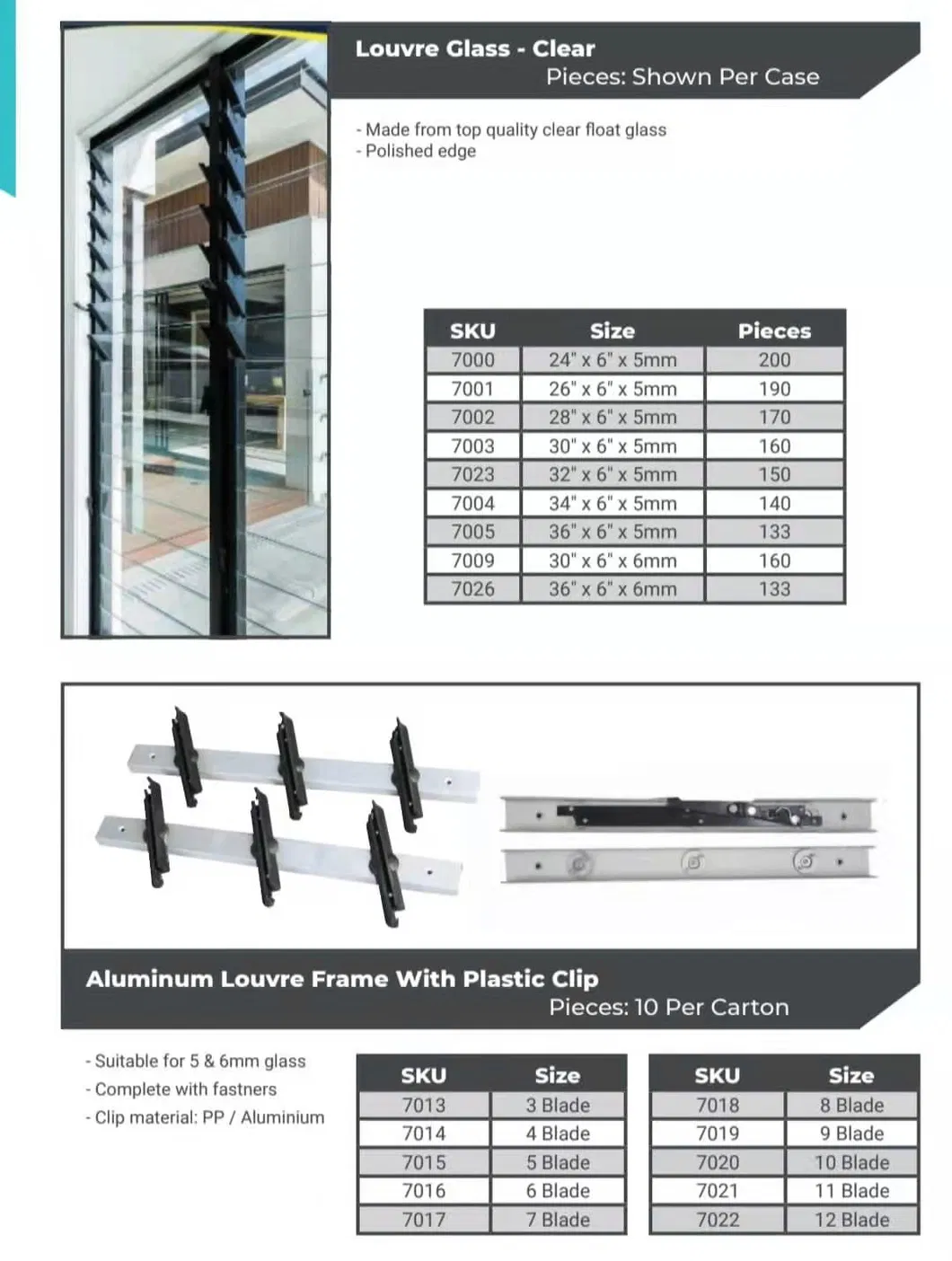 Aluminium Frame Louvers Manual Ventilation Shutter Outdoor Blinds Adjustable Windows