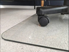 5mm Tempered Glass Heavy Duty Chair Mats with Beveled Edges