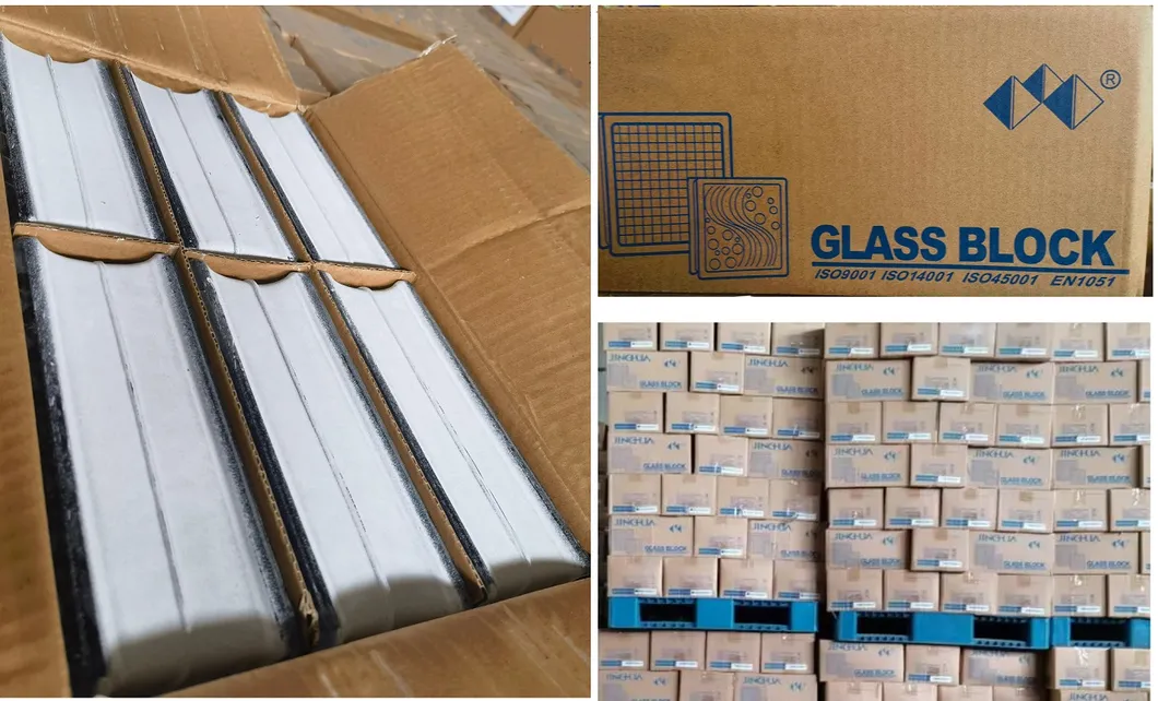 190X190X80mm Transparent Colored Glass Block