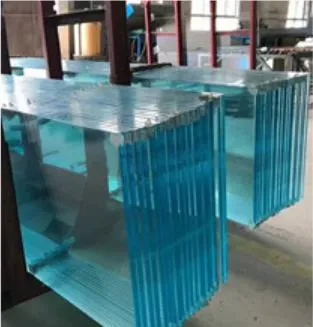 Low Iron Ultra Clear 17.52mm Tempered Laminated Glass