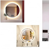 Easy Mounting Anti Fog Round Bathroom LED Lluminated Mirror