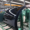 10mm 12mm 15mm Curved Laminated Ultra White Tempered Glass with Polished Edges