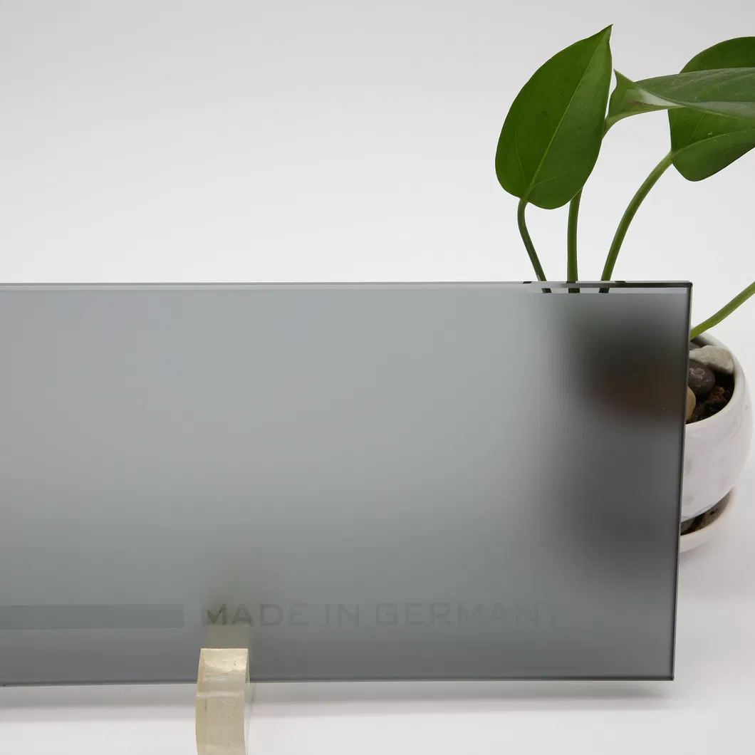 8mm 10mm Grey Extra Clear Frosted Polished Glass Shelves with Flat Polished Edge