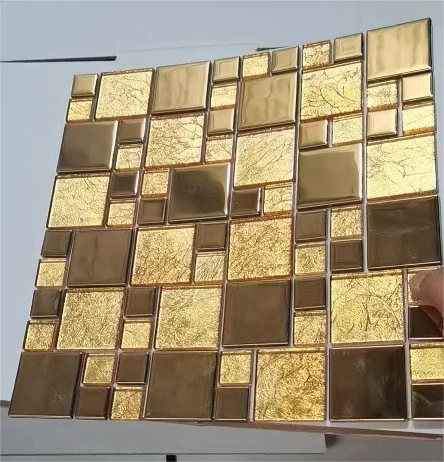 4m- 8mm Clear White Brown Grey Glass Mosaic Beveled Mirror Tiles