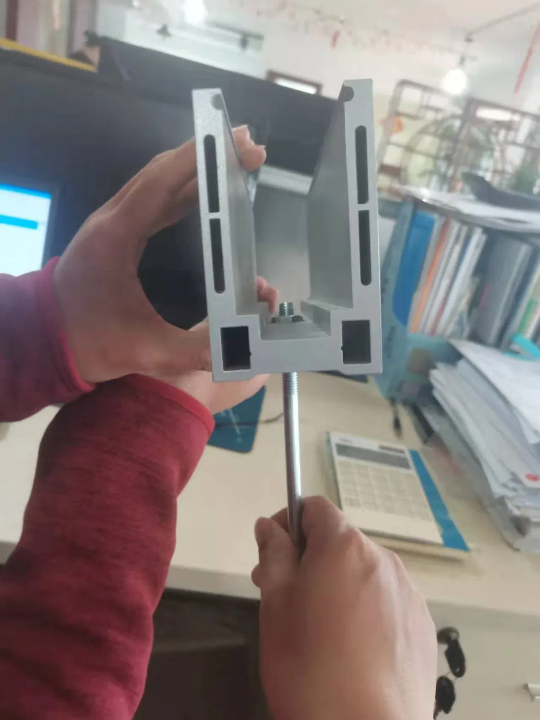 Bend Aluminium U Channel Profile Base Shoe Balustrade Profile