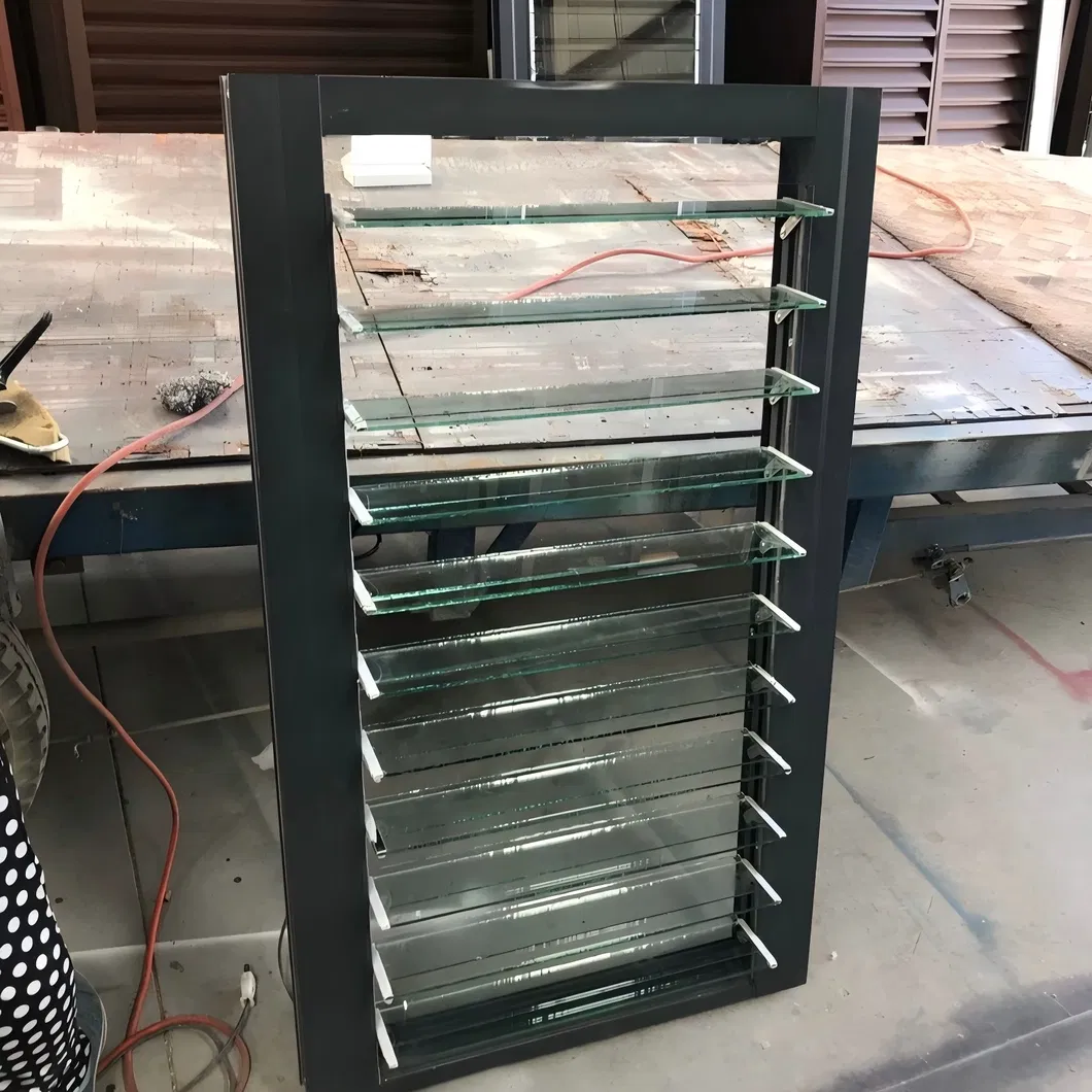 Aluminium Jalousie Hurrican Proof Louver Glass Ventilation Blinds Window
