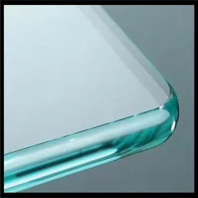 Extra Clear Curved Tempered Glass Pencil Round Flat Polished Edges and Slots