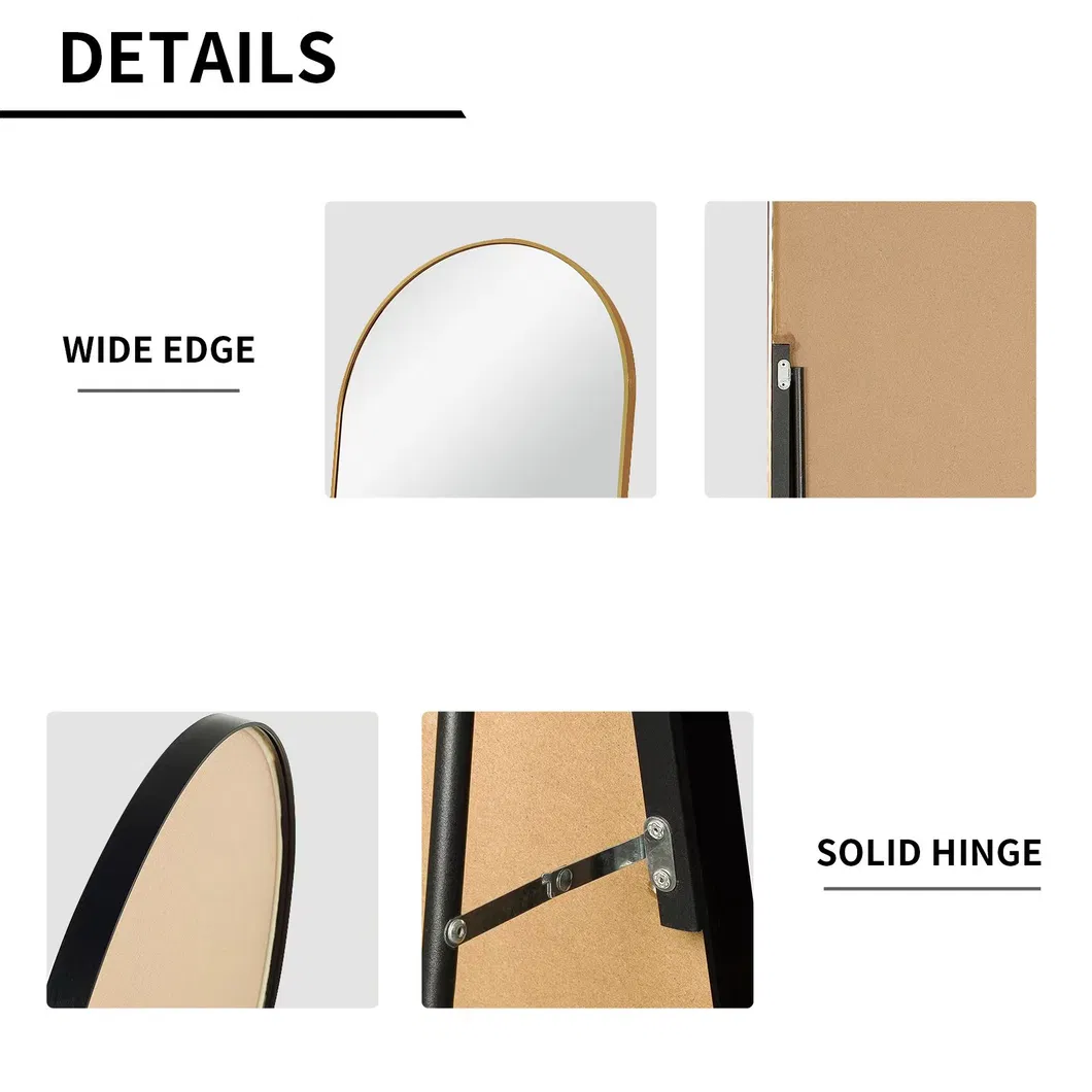 Factory Customized Carved Geometric Shapes Frame Bathroom Vanity Mirror Decoration Mirror