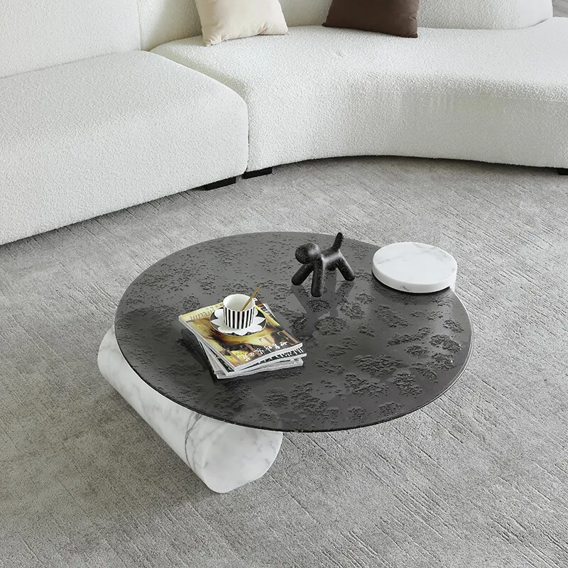 8mm 10mm Round Tempered Glass Table with Round Polished Edges