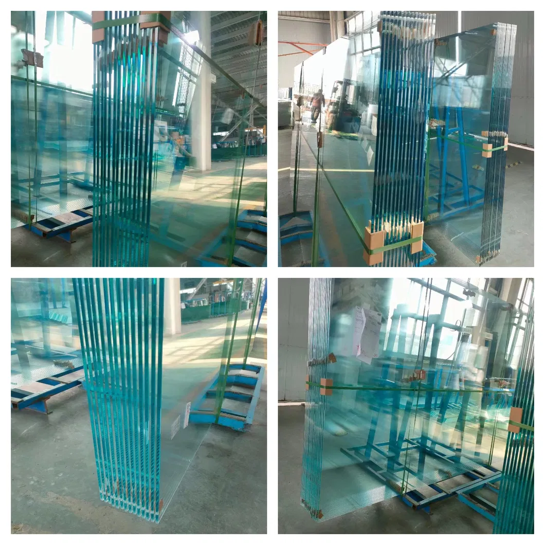17.52mm Polished Edges Tempered PVB Sgp Laminated Glass for The Balustrade