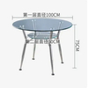 8mm 10mm 12mm Tempered Dining Glass Table Top with Pencil Round Edge