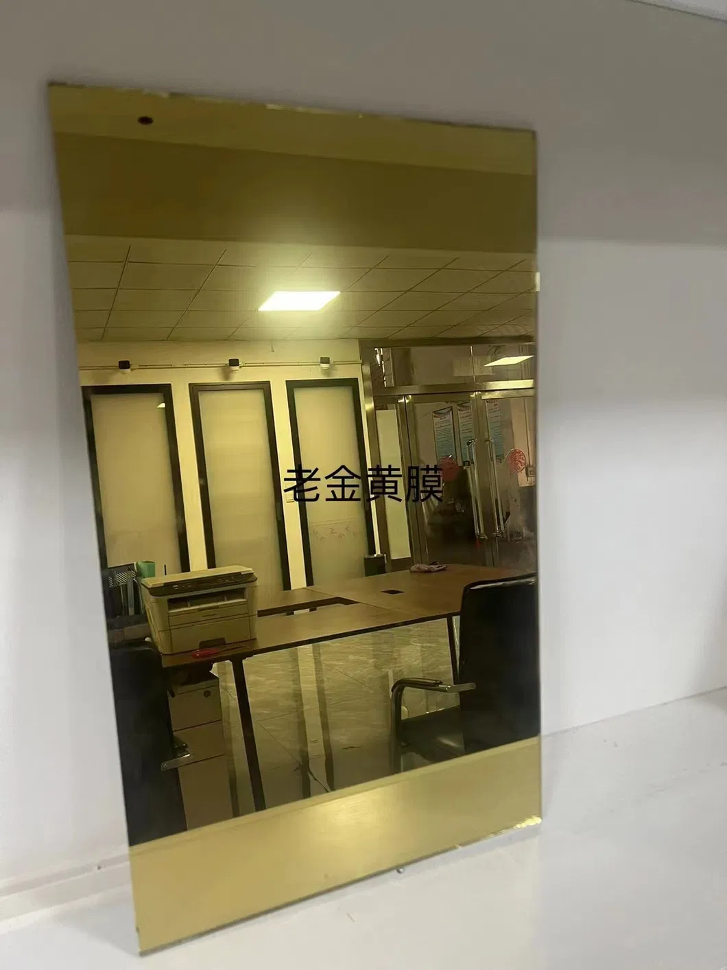 4mm 5mm 6mm 8mm 24K Golden Reflective Float Glass