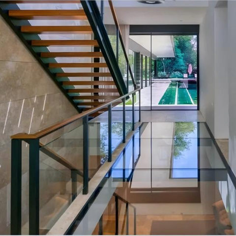 Top Mounted Aluminium Balustrade Base Shoe U Channel Profile