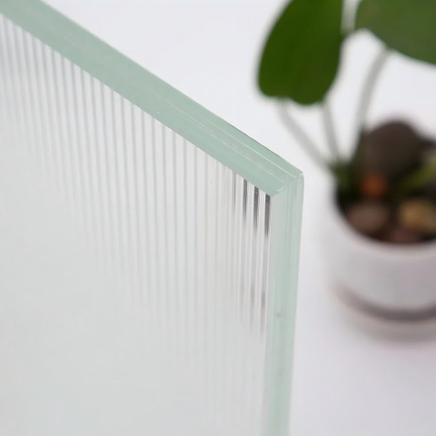 4mm 5mm 6mm 8mm Extra Clear Low Iron Fluted Moru Patterned Glass